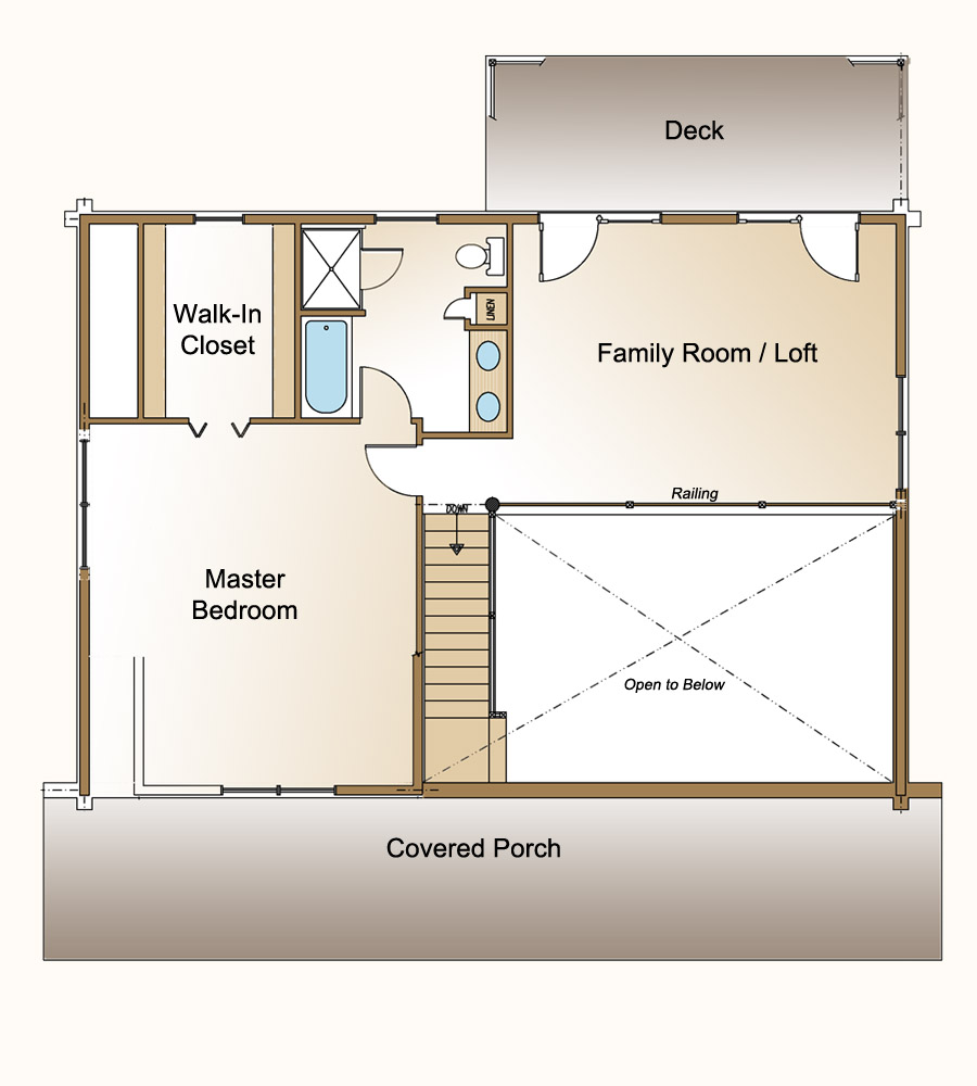 Walk In Closet And Bathroom Floor Plan Floorplans Click   A Second Floor With Master Bedroom With Walk In Closet And Bath 