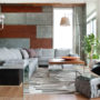 accent wall from corrugated metal