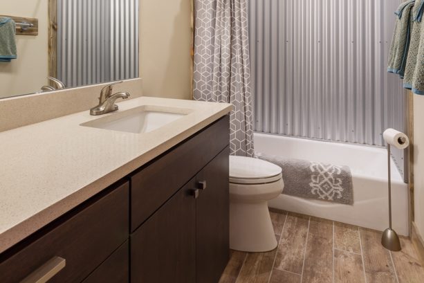 Use Corrugated Metal Panels, Corrugated Metal Walls In Bathroom