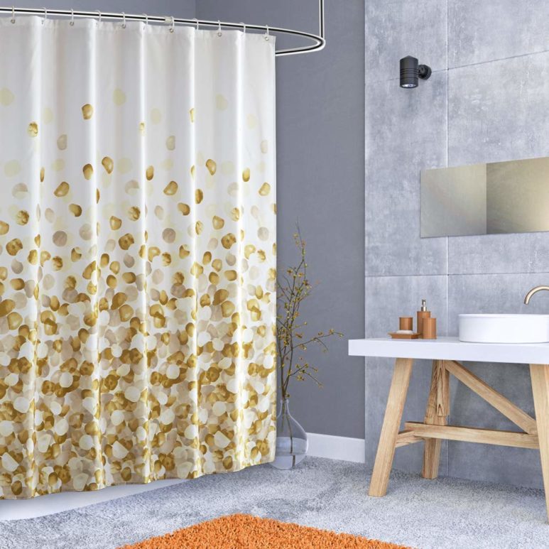 13 Unique White and Gold Shower Curtains That You Will Love – AprylAnn