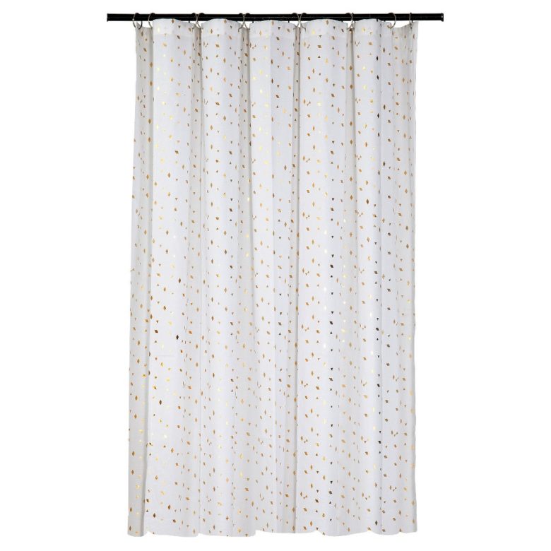 13 Unique White and Gold Shower Curtains That You Will Love AprylAnn