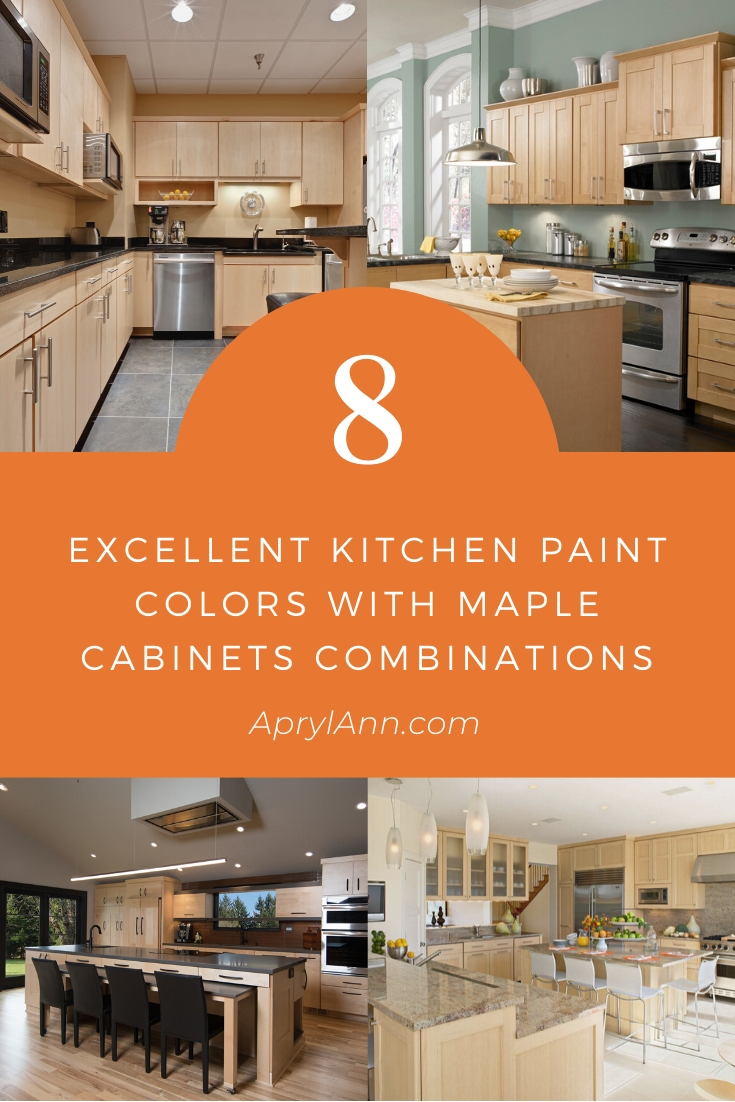 8 Most Excellent Kitchen Paint Colors, Natural Maple Kitchen Cabinets Wall Color