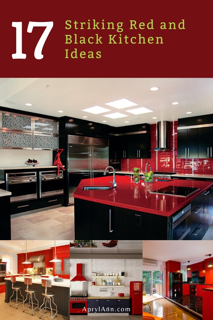 Red And Black Kitchen