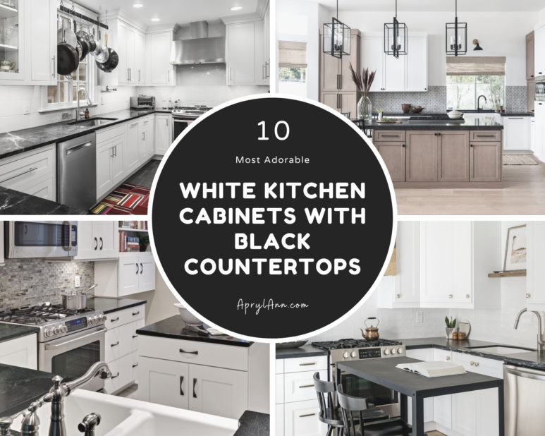 10 Most Adorable White Kitchen Cabinets, How To Paint Kitchen Cabinets Black Distressed White