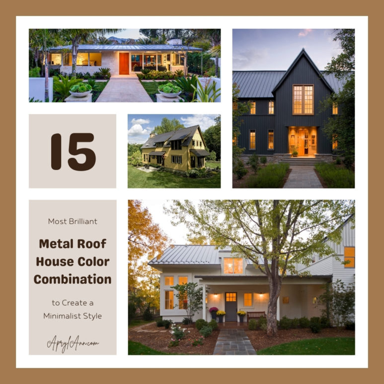 15 Most Brilliant Metal Roof House Color Combination