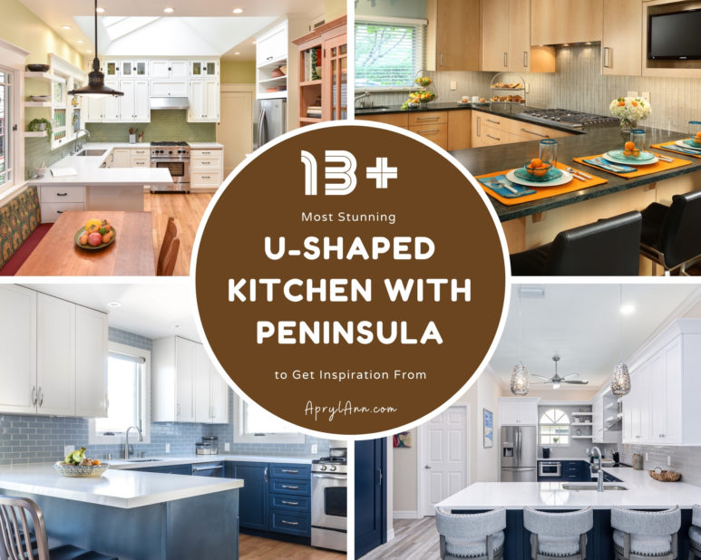 13  Most Stunning U Shaped Kitchen With Peninsula