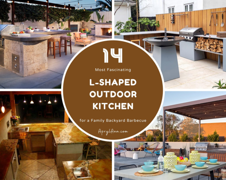 14 Most Fascinating L Shaped Outdoor Kitchen