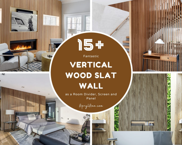 15  Fantastic Vertical Wood Slat Wall As A Room Divider, Screen And Panel