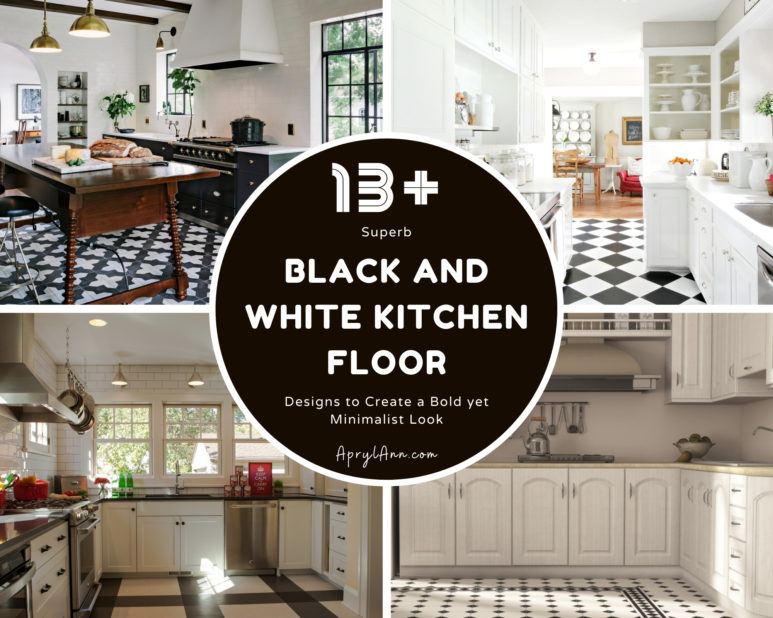 13  Superb Black And White Kitchen Floor Designs