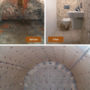 adding a bathroom to a damp barrel-vaulted basement of an old house