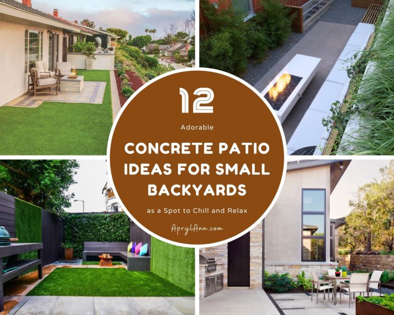 12 Adorable Concrete Patio Ideas For Small Backyards