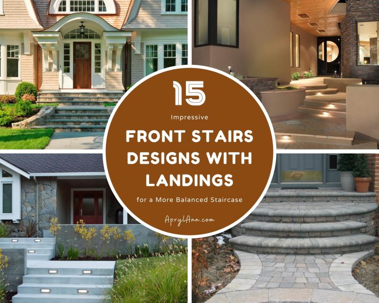 15 Impressive Front Stairs Designs With Landings