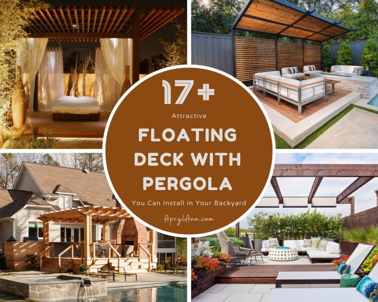 17  Attractive Floating Deck With Pergola