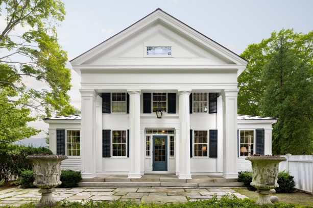 benjamin moore - newburg green shutter color for a benjamin moore - brilliant white house