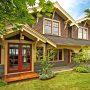 cream-colored craftsman-style exterior window trim in a simple style for traditional appeal
