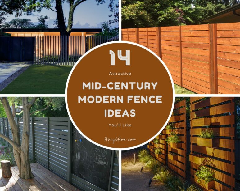 14 Attractive Mid Century Modern Fence Ideas